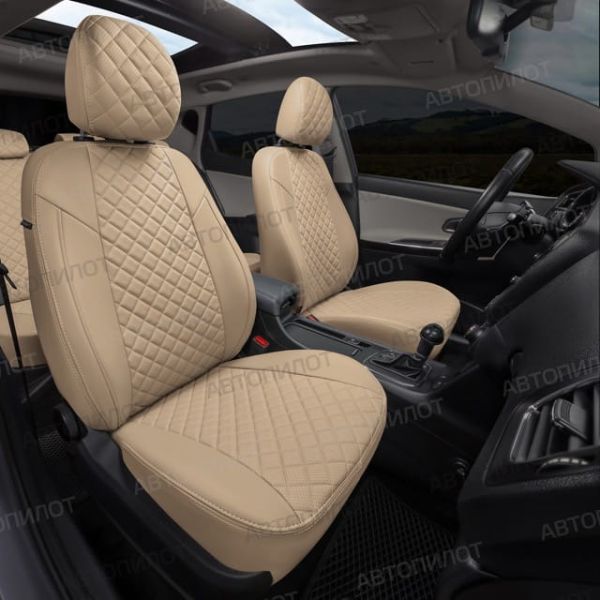 Чехлы Автопилот Экокожа Ромб на Haval M6 2 (2021+) Чехлы Автопилот Экокожа Ромб на Haval M6 2 (2021+)