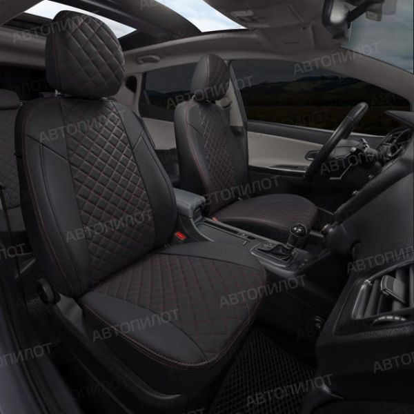 Чехлы Автопилот Экокожа Ромб на Haval M6 2 (2021+) Чехлы Автопилот Экокожа Ромб на Haval M6 2 (2021+)